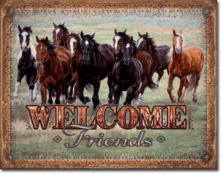 cedule Welcome Friends - Horses
