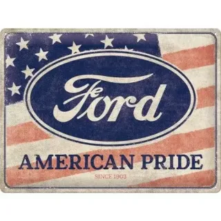 Plechová cedule: Ford American Pride - 40x30 cm