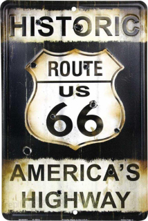 cedule Route-66 with Bullets