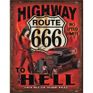 Cedule Route 666 - Highway to Hell