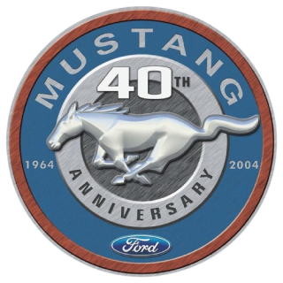 Plechová cedule Ford Mustang 40th round